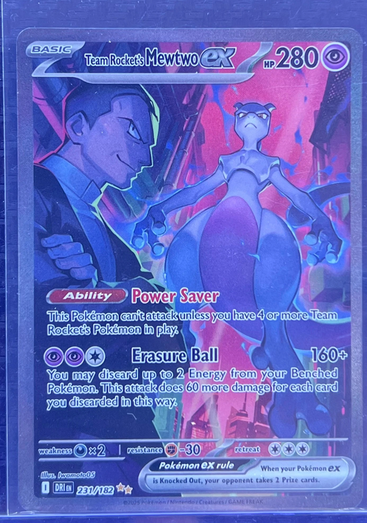 Team Rocket's Mewtwo ex - 231/182 - SV10: Destined Rivals (DRI) — normalized