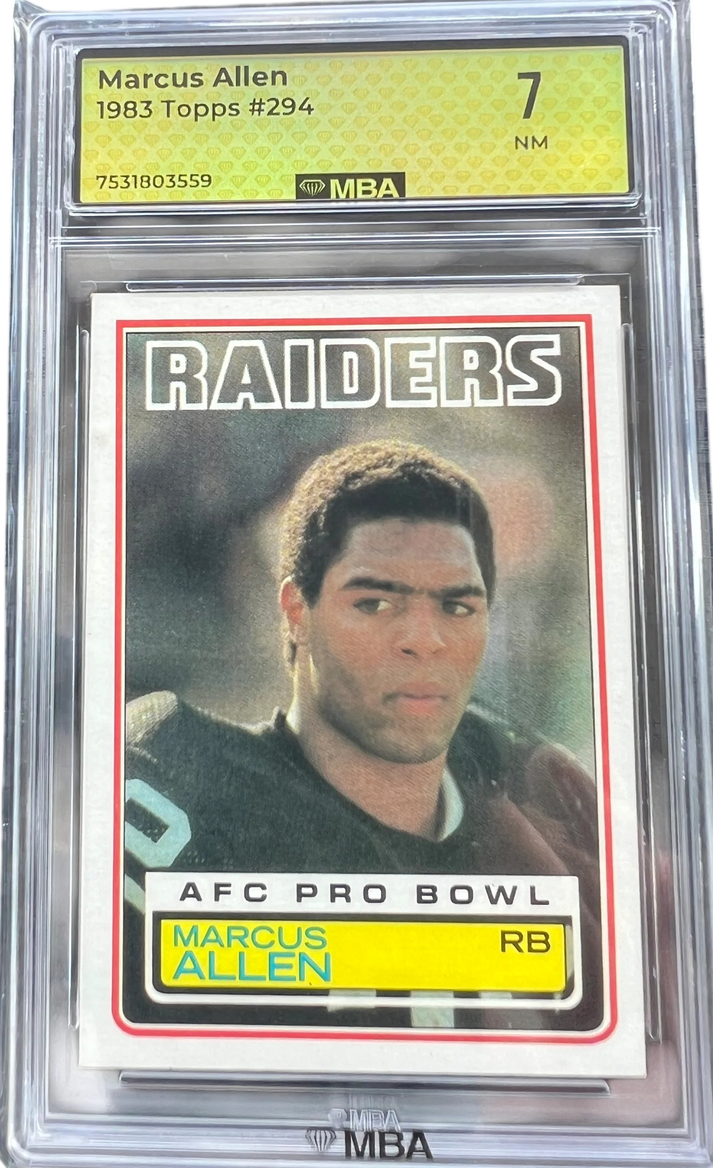 Topps 1983 Marcus Allen Rookie #294 — normalized