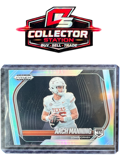 2025 Prizm Black Arch Manning #197 Silver Prizm - Texas Longhorns NIL — normalized