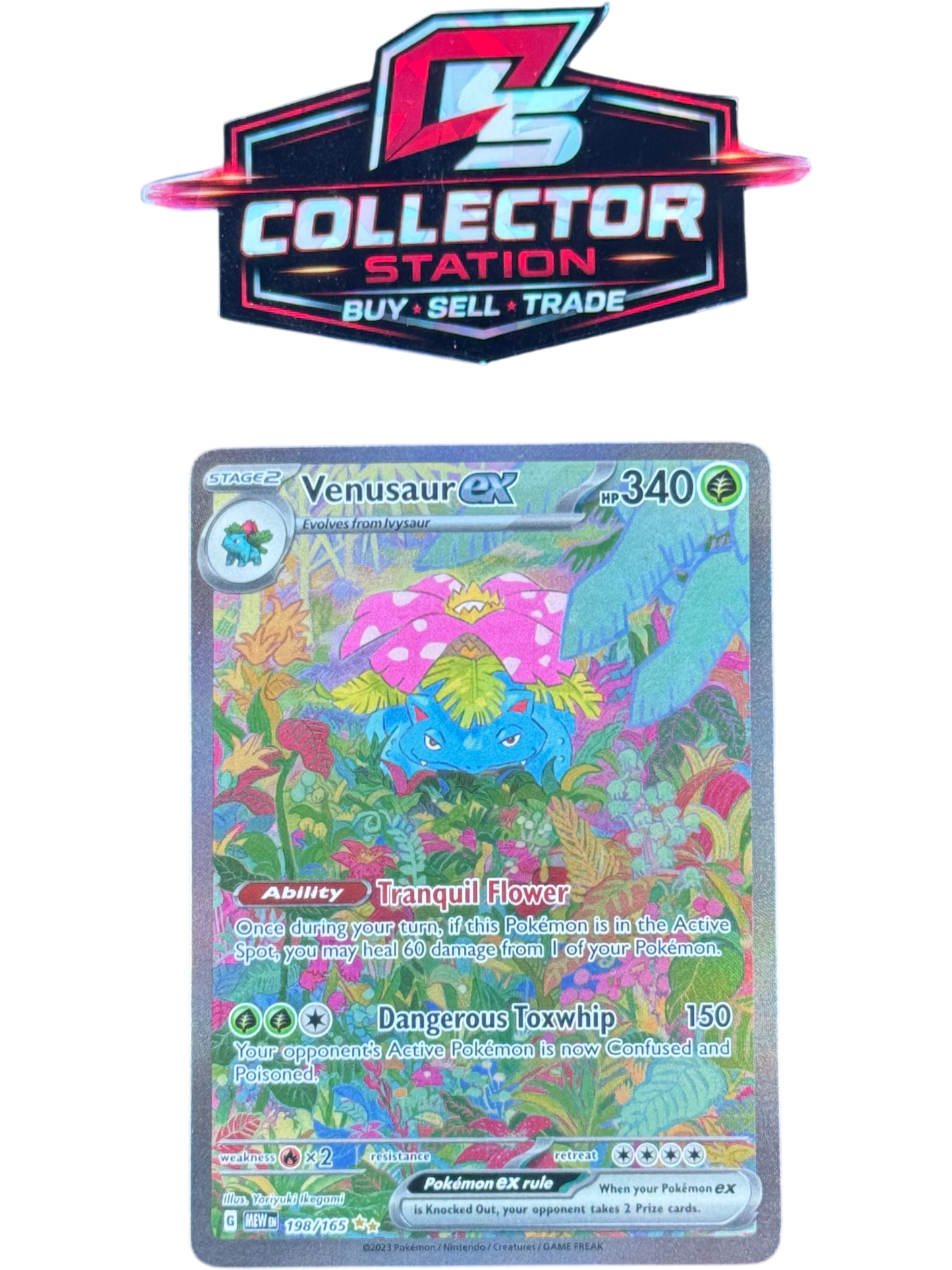 Venusaur ex - 198/165 - SV: Scarlet & Violet 151 (MEW) — normalized